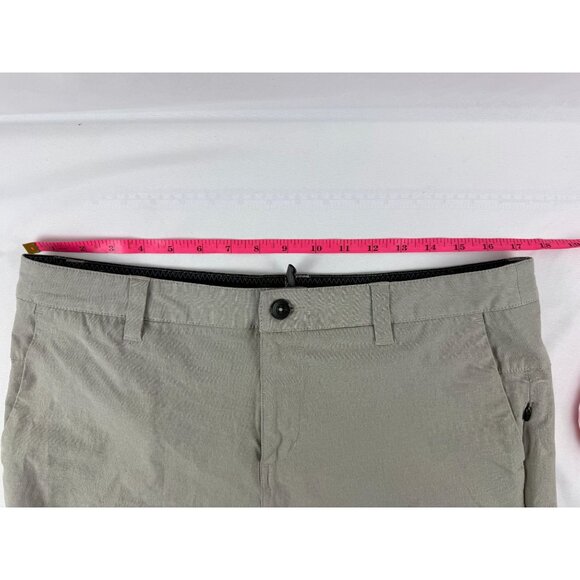 Vuori Meta Shorts Men's 33 (Actual 34) Beige/Gray Performance Chino Stretch - Picture 5 of 8
